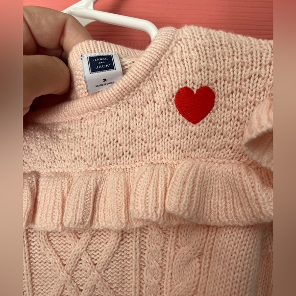 Janie and Jack cable-knit heart sweater - Picture 2 of 3